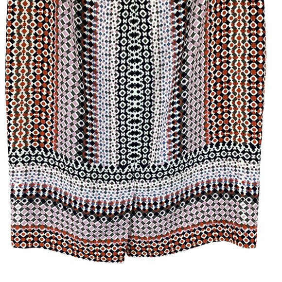 J.Crew Skirt Size 6 Pencil Drapery Geometric Print Pink Geo Lined - Picture 8 of 8